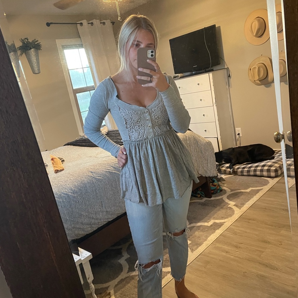 Free people long sleeve shirt